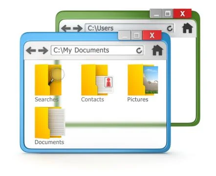 3d Browser Illustrazione stock