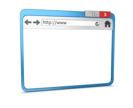 3d Browser Stock Illustration