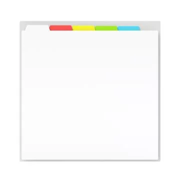 3D browser window with tabs. Close up template isolated on white イラスト素材