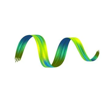 3d Brushstroke gradient texture brush Stock-Illustration