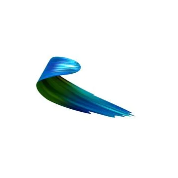 3d Brushstroke gradient texture brush Stock Illustration