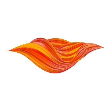 3d Brushstroke gradient texture brush Stock Illustration