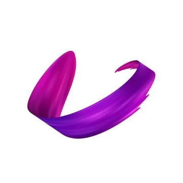 3d Brushstroke gradient texture brush Stock Illustration
