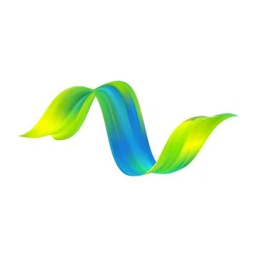 3d Brushstroke gradient texture brush Stock-Illustration