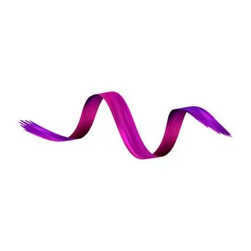 3d Brushstroke gradient texture brush Stock Illustration