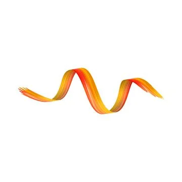 3d Brushstroke gradient texture brush Stock Illustration