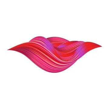 3d Brushstroke gradient texture brush Stock Illustration