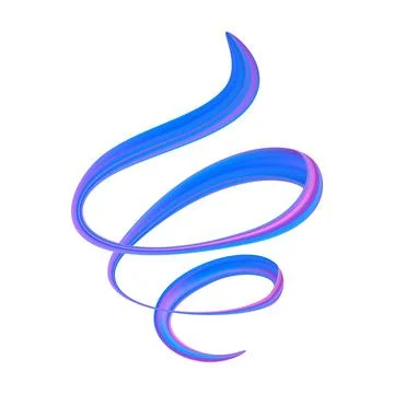 3d Brushstroke gradient texture brush Illustrazione stock