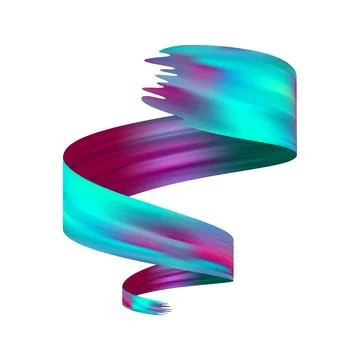 3d Brushstroke gradient texture brush Illustrazione stock