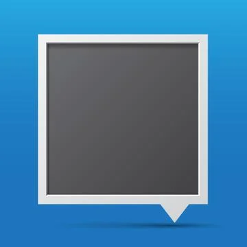 3d bubble talk blackboard. Illustration