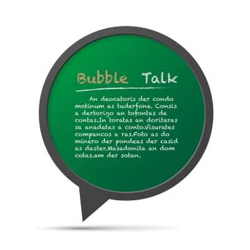 3d bubble talk frame. Stock Illustration