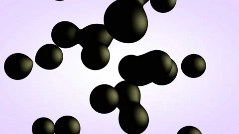 3D Bubbles Animation Of Flying And Black Balls Motion Stock Footage 100203483