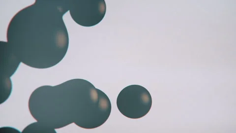 3D Bubbles Animation Of Flying And Black Balls Motion Stock Footage 100468589