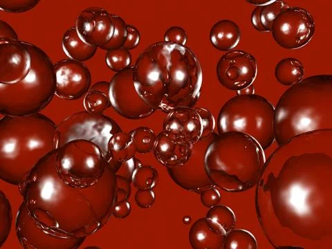 3d bubbles Stock Illustration