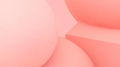 3d bubbles. Spheres 3d pastel beige. Abstract wallpaper. Geometric shapes. Stock Illustration