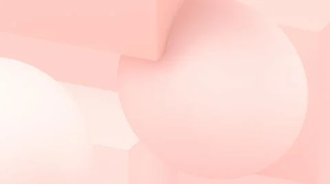 3d bubbles. Spheres 3d pastel beige. Abstract wallpaper. Geometric shapes. Stock-Illustration