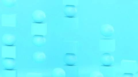 3d bubbles. Spheres background. Abstract wallpaper. Flying 3d shapes. Illustrazione stock