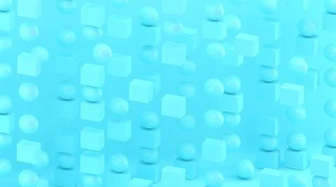 3d bubbles. Spheres background. Abstract wallpaper. Flying 3d shapes. Stock-Illustration