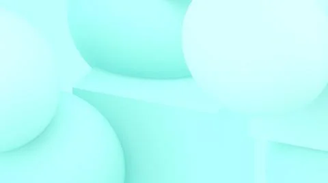 3d bubbles. Spheres background. Abstract wallpaper. Flying 3d shapes. Stock-Illustration