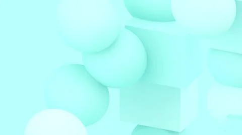 3d bubbles. Spheres background. Abstract wallpaper. Flying 3d shapes. Stock-Illustration