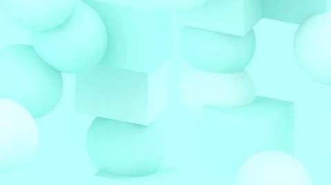 3d bubbles. Spheres background. Abstract wallpaper. Flying 3d shapes. Stock-Illustration