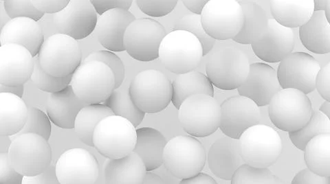 3d bubbles. Spheres background. Abstract wallpaper. Flying 3d round shapes. Ilustración de archivo