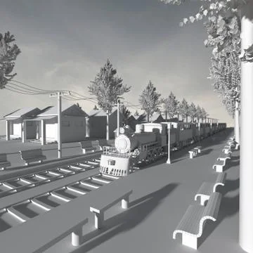 3d buildings. Stock Illustration