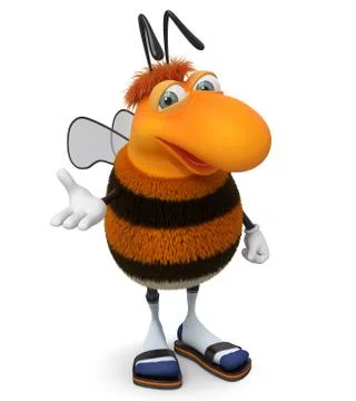 3d bumblebee Stock Illustration