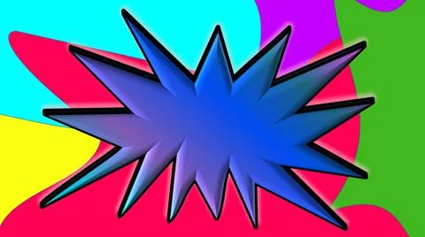 3d Burst Stock-Illustration