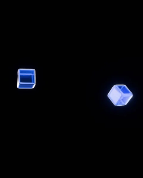3d business animation with cube Stock Footage 332732089