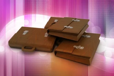 3d business bag 스톡 일러스트