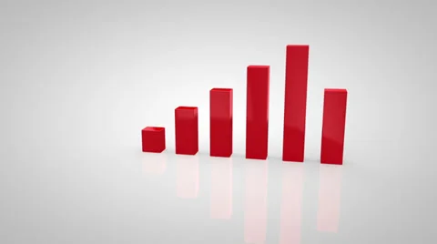 3D Business Chart animation Stock Footage 32869682
