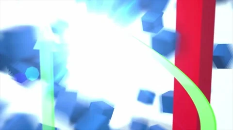 3D business graph between us and rival competitor and eliminating the competitor Stock Footage 61378871