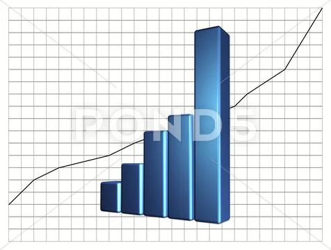 3D Business Graphic Stock Illustration
