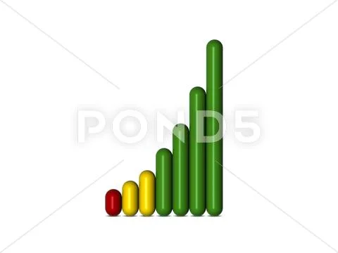3D Business Graphic Stock Illustration