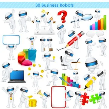 3d Business man in fully scalable vector Stock Illustration