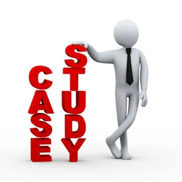 3d businessman case study Stock Illustration