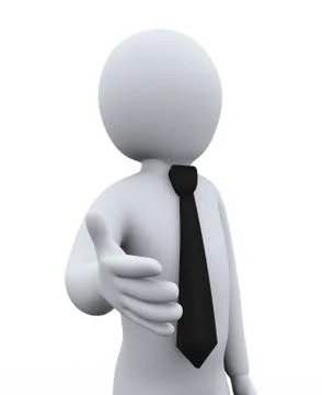 3d businessman presentation Stock Illustration