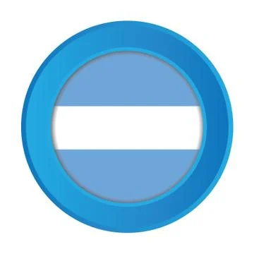 3d button with the flag of botswana イラスト素材