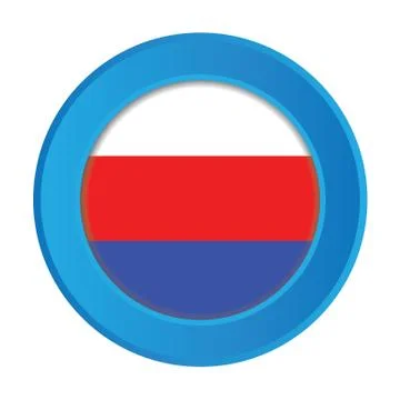 3d button with the flag of serbia 스톡 일러스트
