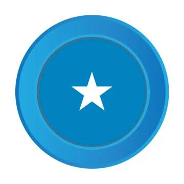 3d button with the flag of somalia イラスト素材