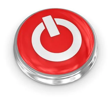 3d button Illustrazione stock