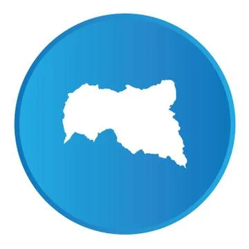 3d button with the outline of the country of central african republic 스톡 일러스트