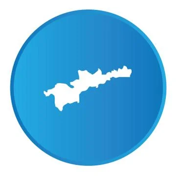 3d button with the outline of the country of monaco イラスト素材