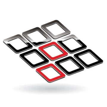 3d buttons Stock Illustration