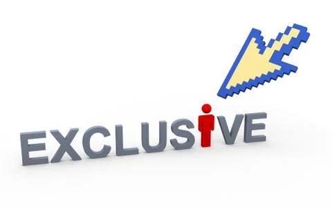 3d buzzword exclusive Stock Illustration