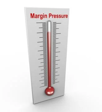 3d buzzword margin pressure Stock Illustration