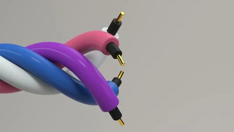 3D Cables Motion Loop Stock Footage 299634661