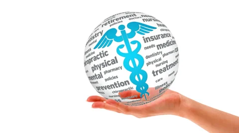 3D Caduceus Sphere Stock Footage 32936923