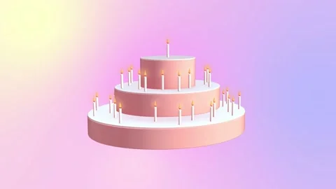 3d Cake 库存影片 159866739